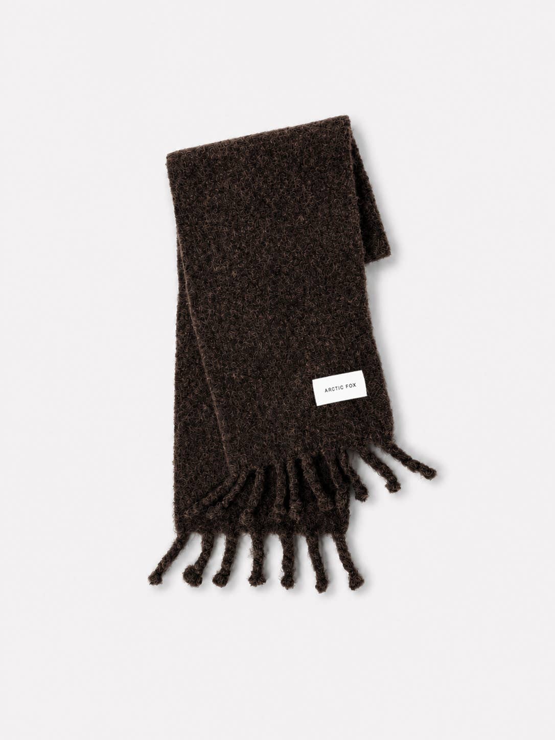 Earthly Brown Wool Cloud Scarf