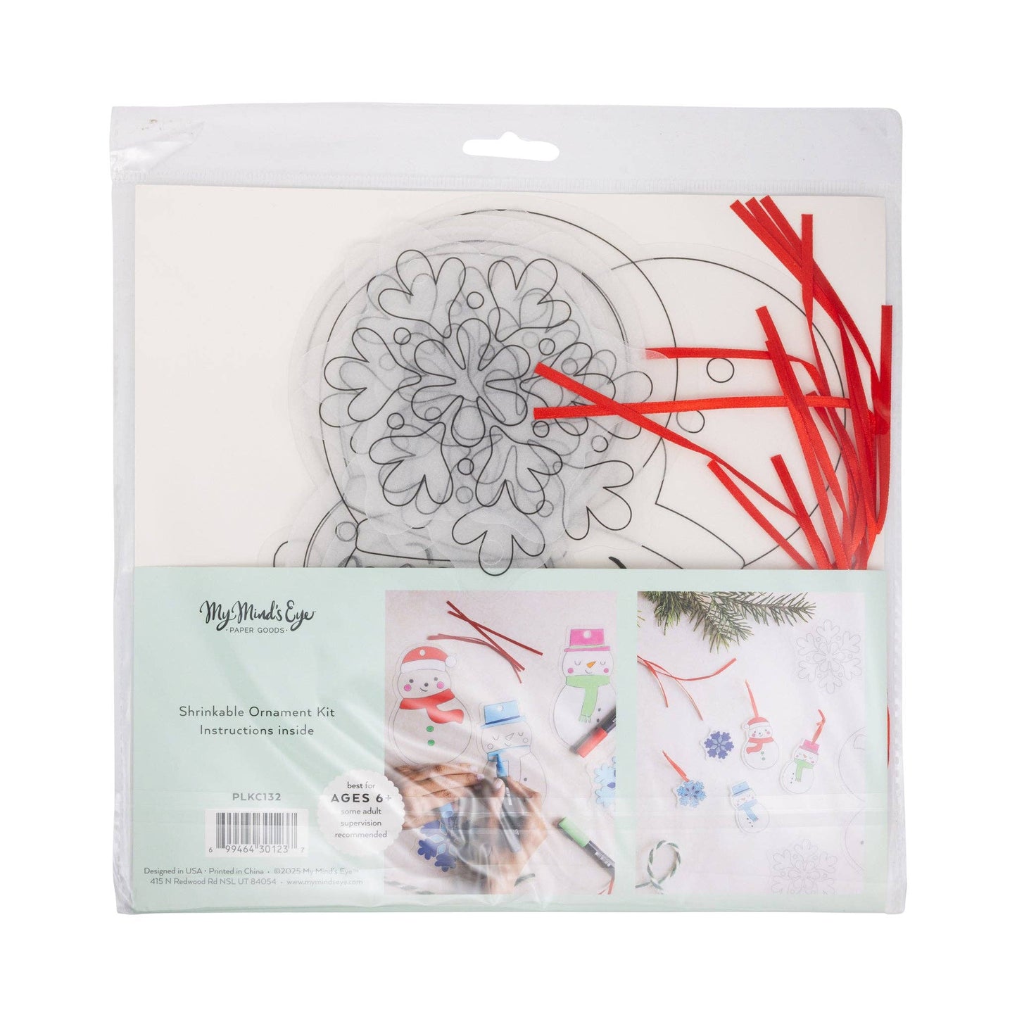 Christmas Icons Shrinkable Ornaments