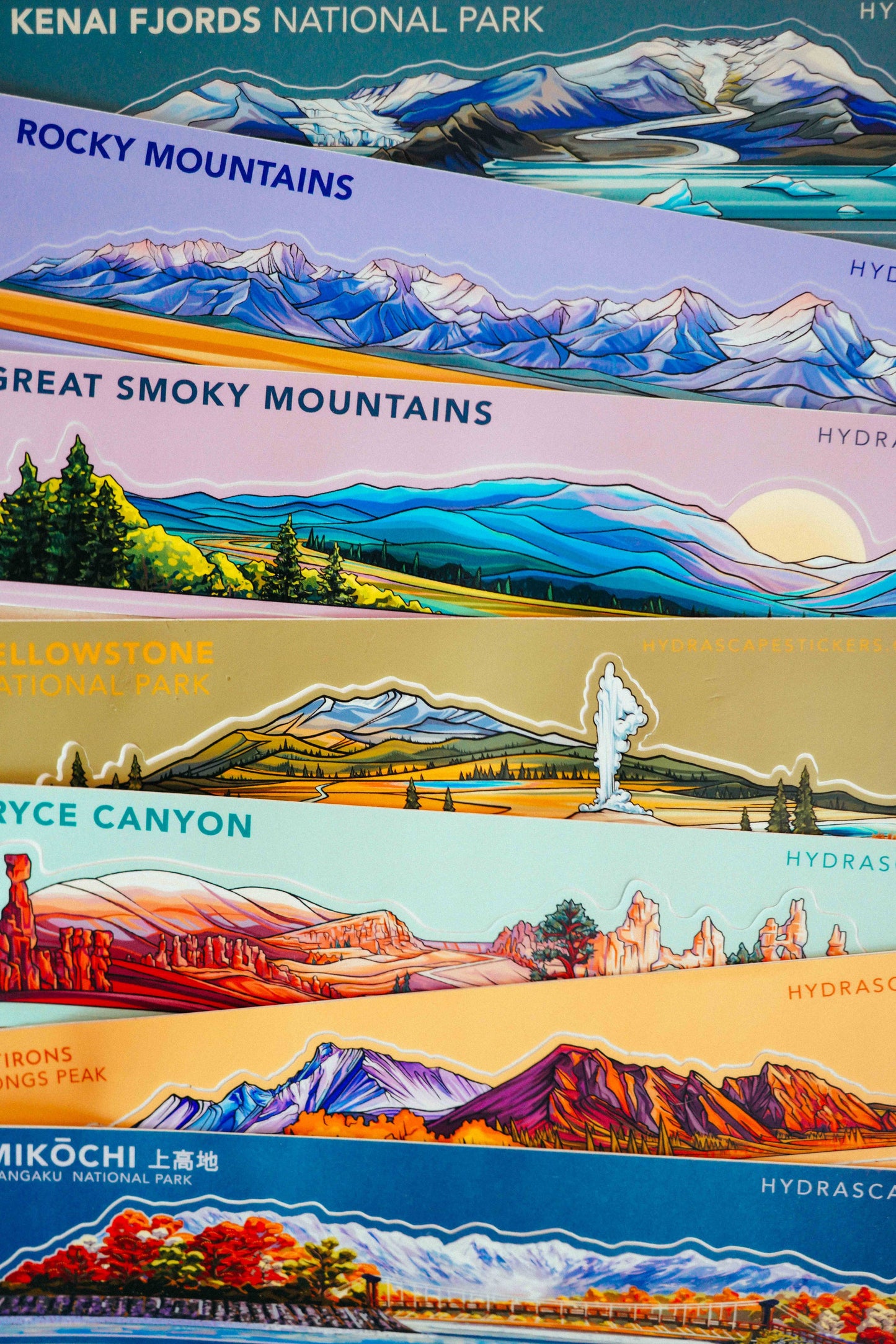 Mount Rainier National Park Miniscape Sticker