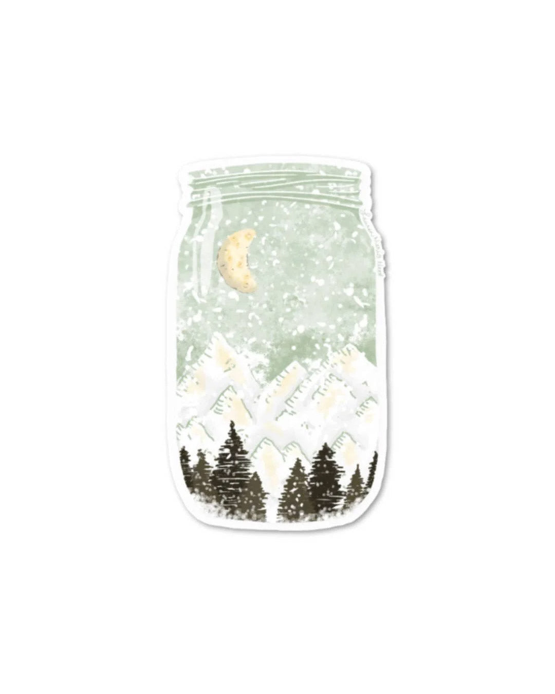 Adventure Mason Jar Sticker