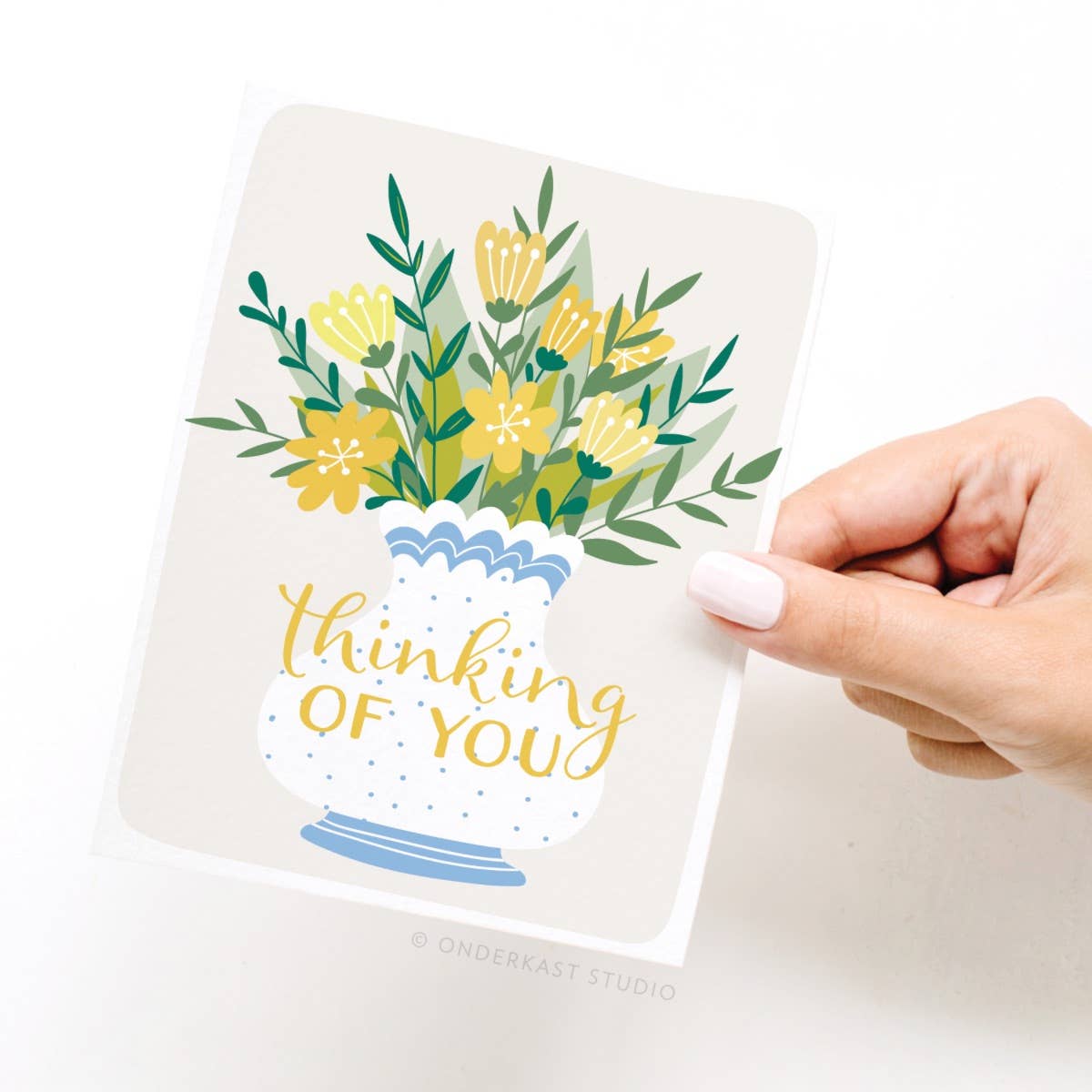 Thinking of You Flowers Greeting Card