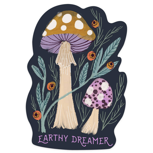 Earthy Dreamer Mushrooms: Mini STICKERS