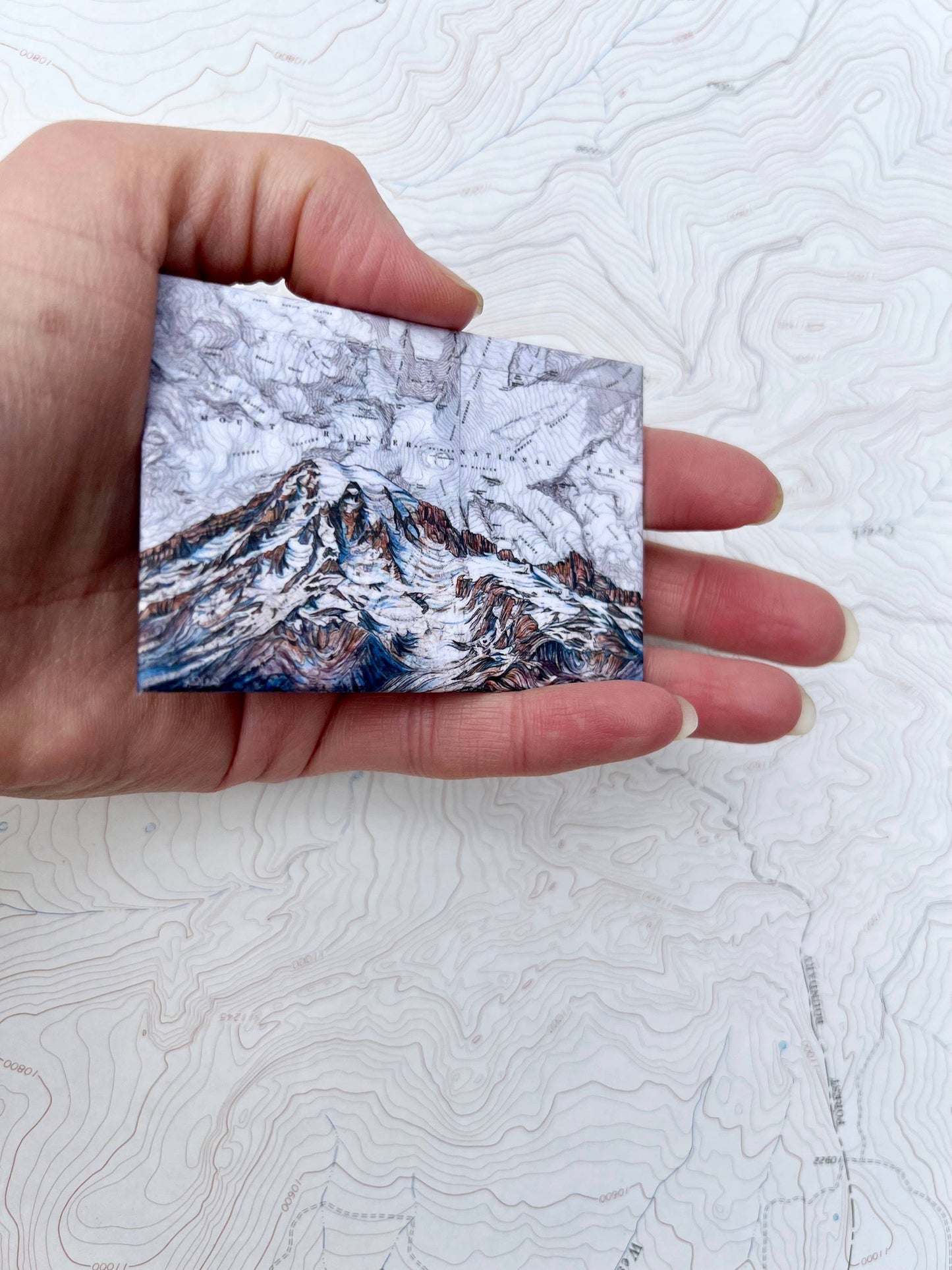 Washington Mt Rainier Magnets: Rainier Morning