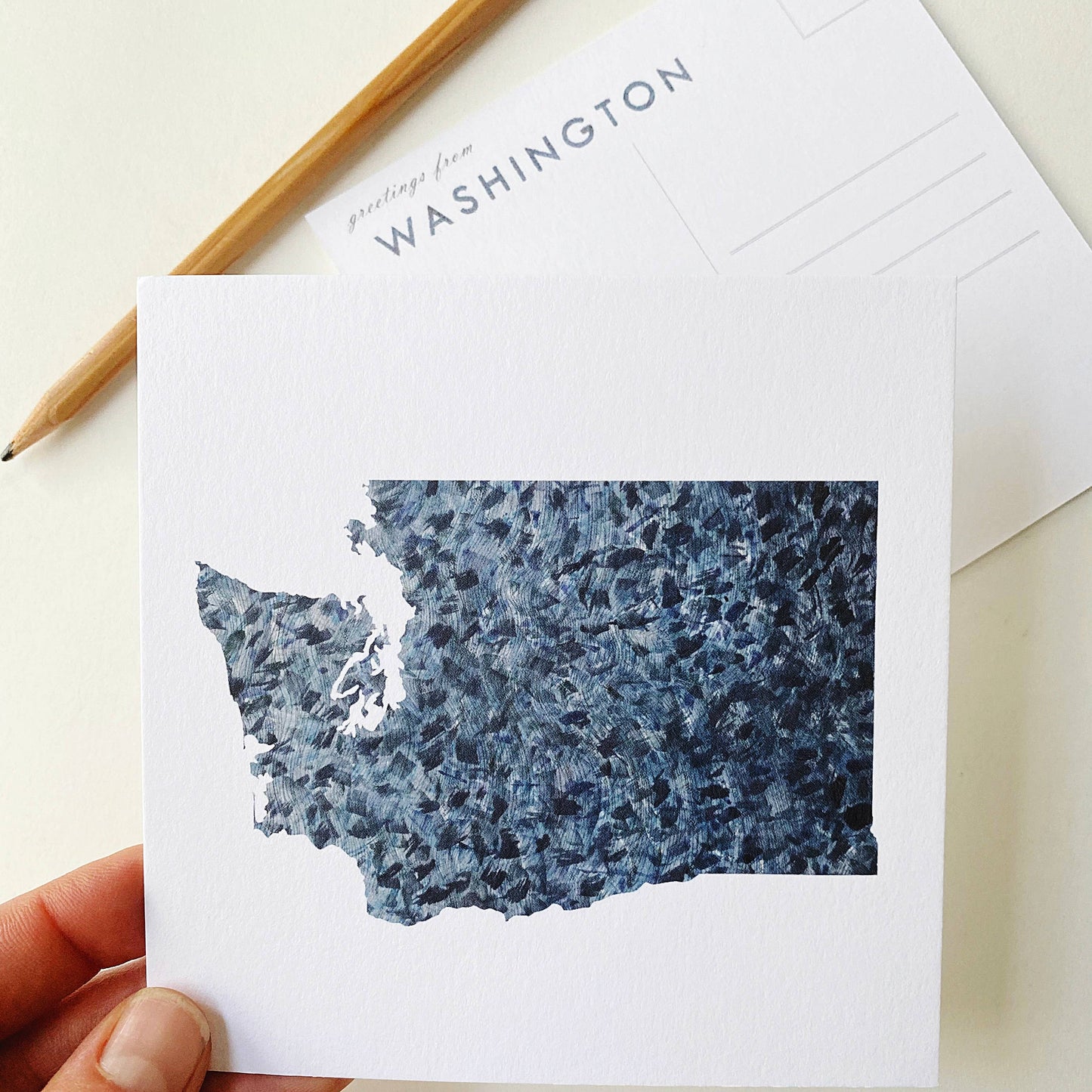 Washington State Map - Postcard