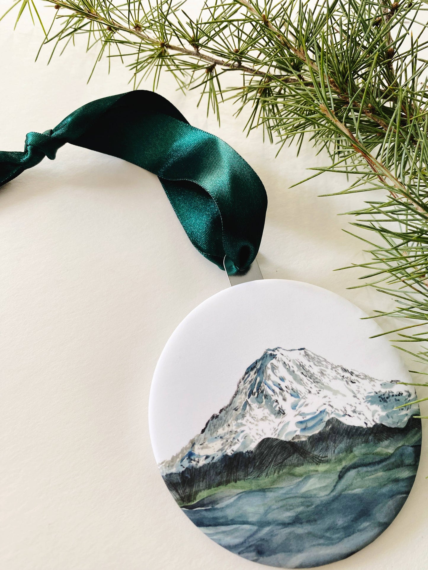 TAHOMA Mount Rainier Watercolor - Ornament 2023