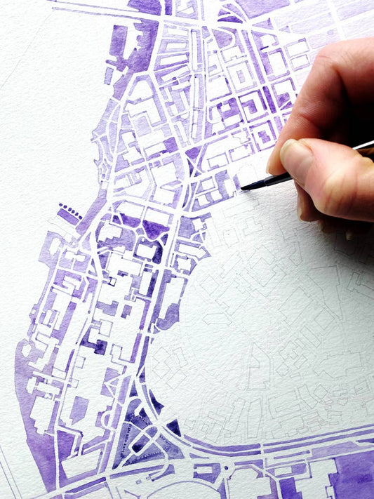 UW Campus Map Ornament