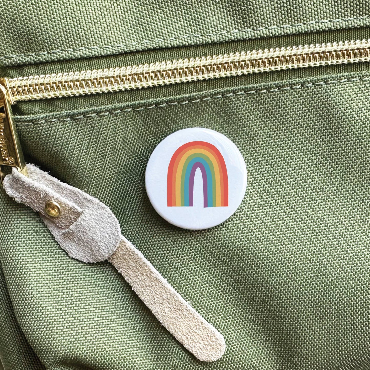 Pride Rainbow Pinback Button: Loose