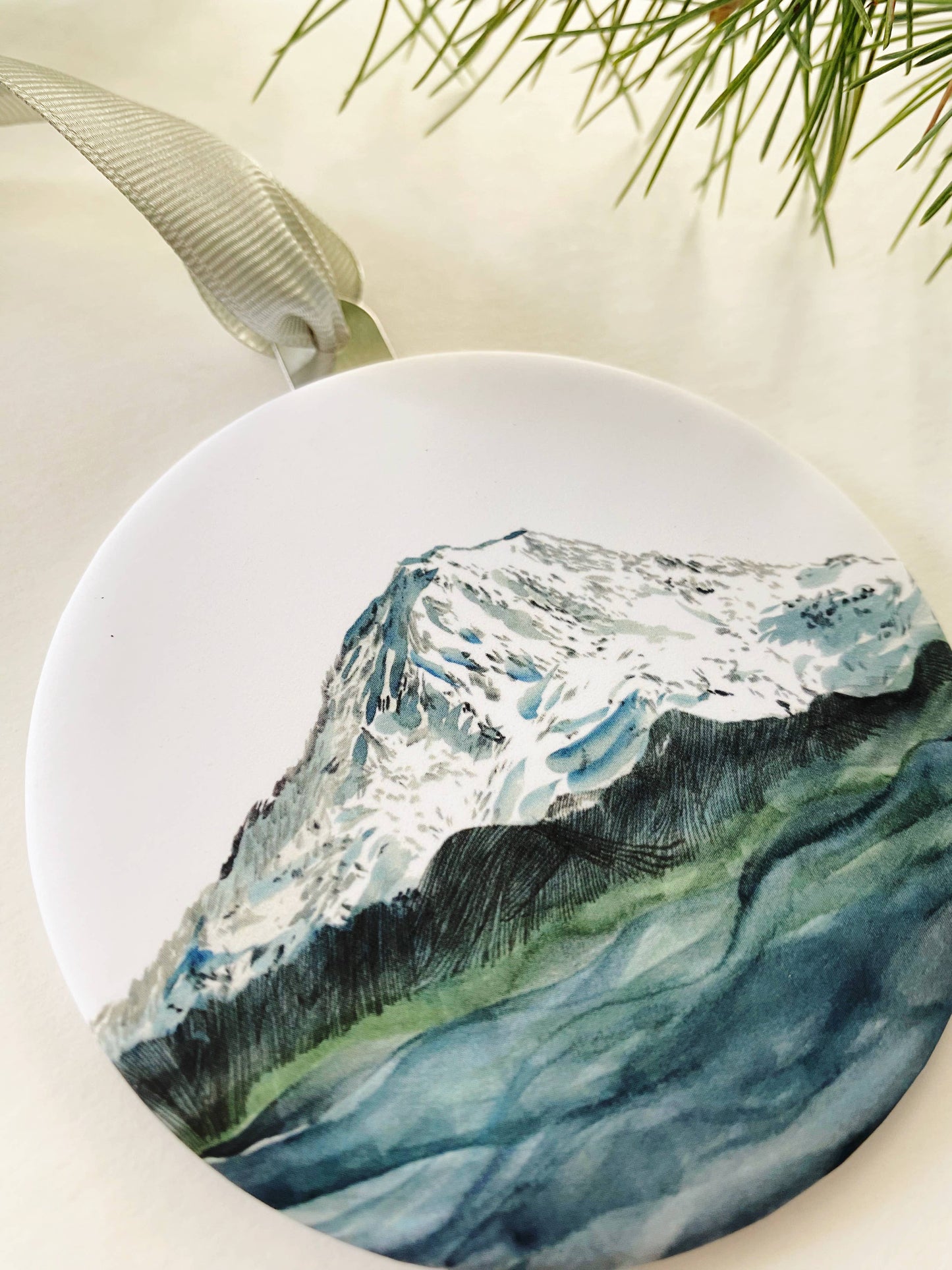 TAHOMA Mount Rainier Watercolor - Ornament 2023