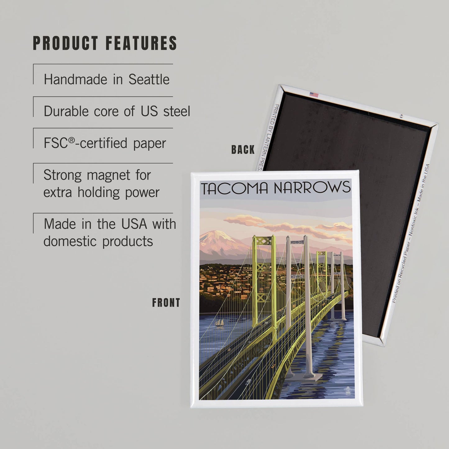MAGNET Tacoma, Washington Narrows Bridge Rainier: Magnet