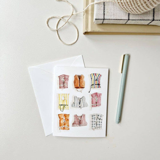 Boat Coats Greeting Card