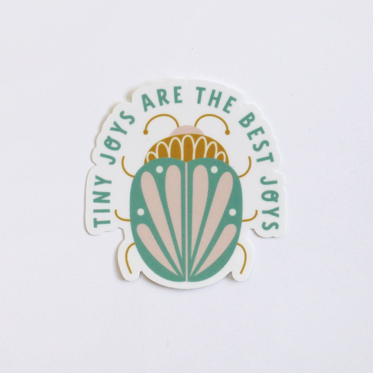 Encouraging Sticker | Beetle | Tiny Joys are the Best Joys