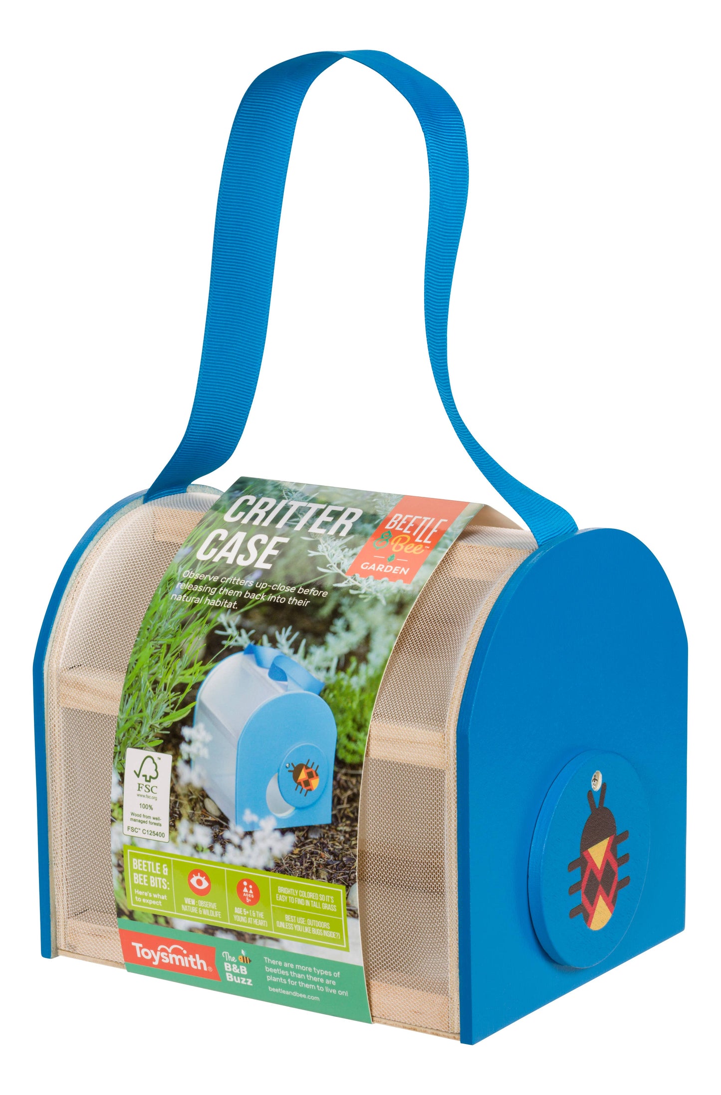 Beetle Bee Critter Case FSC Certified Wood-Outdoor Play