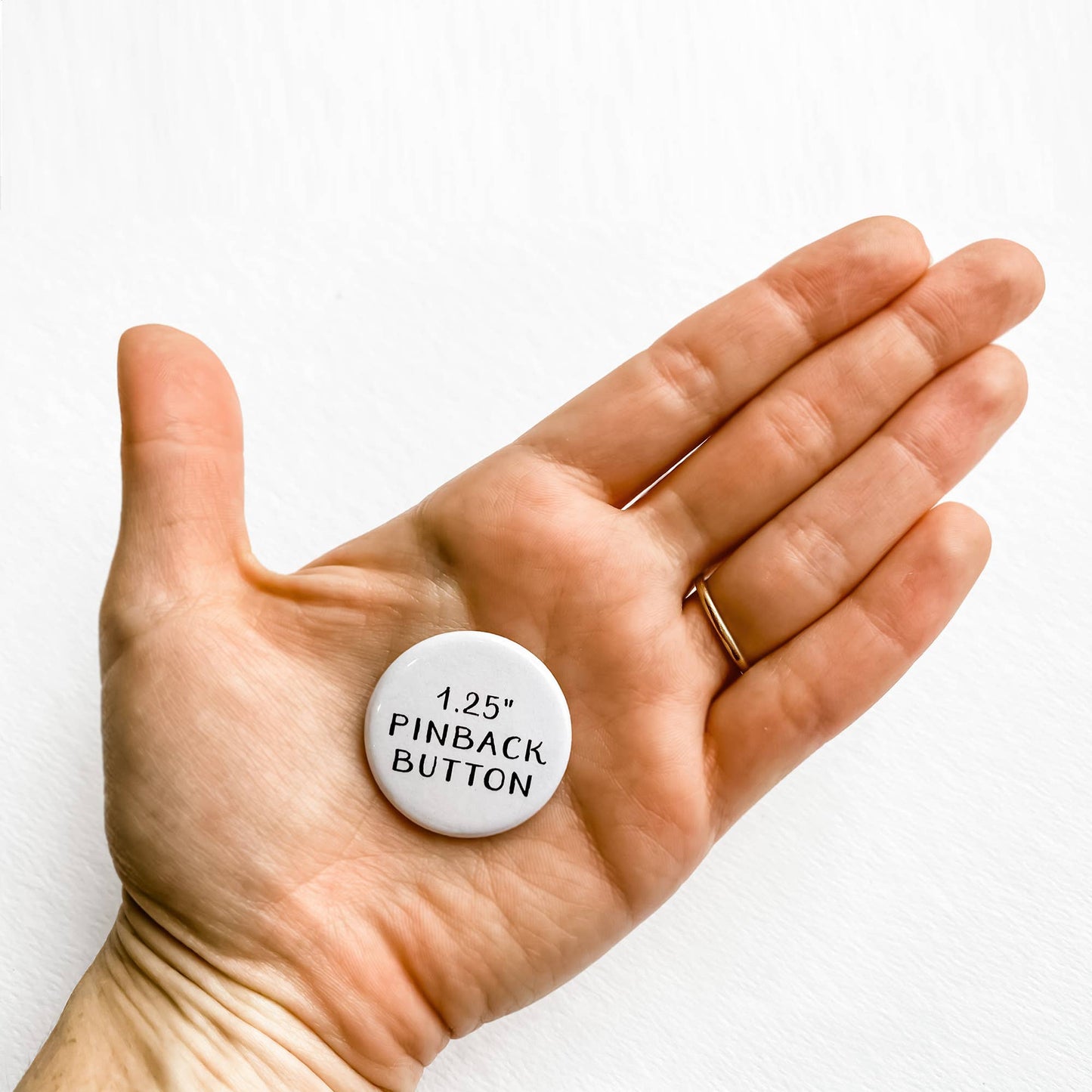 Custom City Smiley Face Pinback Button: No, Packaged
