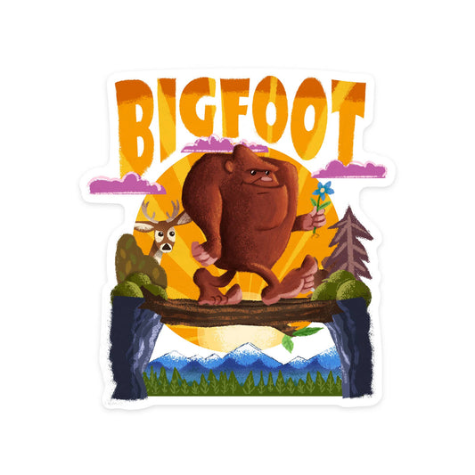 Bigfoot, Mid-Century Inspired: Mini STICKERS