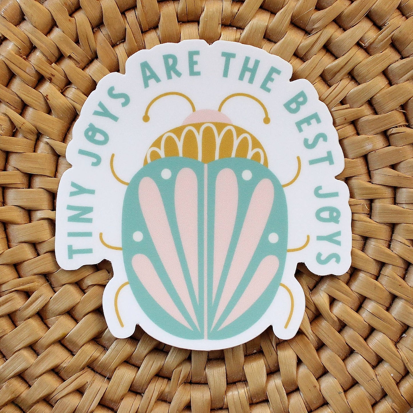 Encouraging Sticker | Beetle | Tiny Joys are the Best Joys