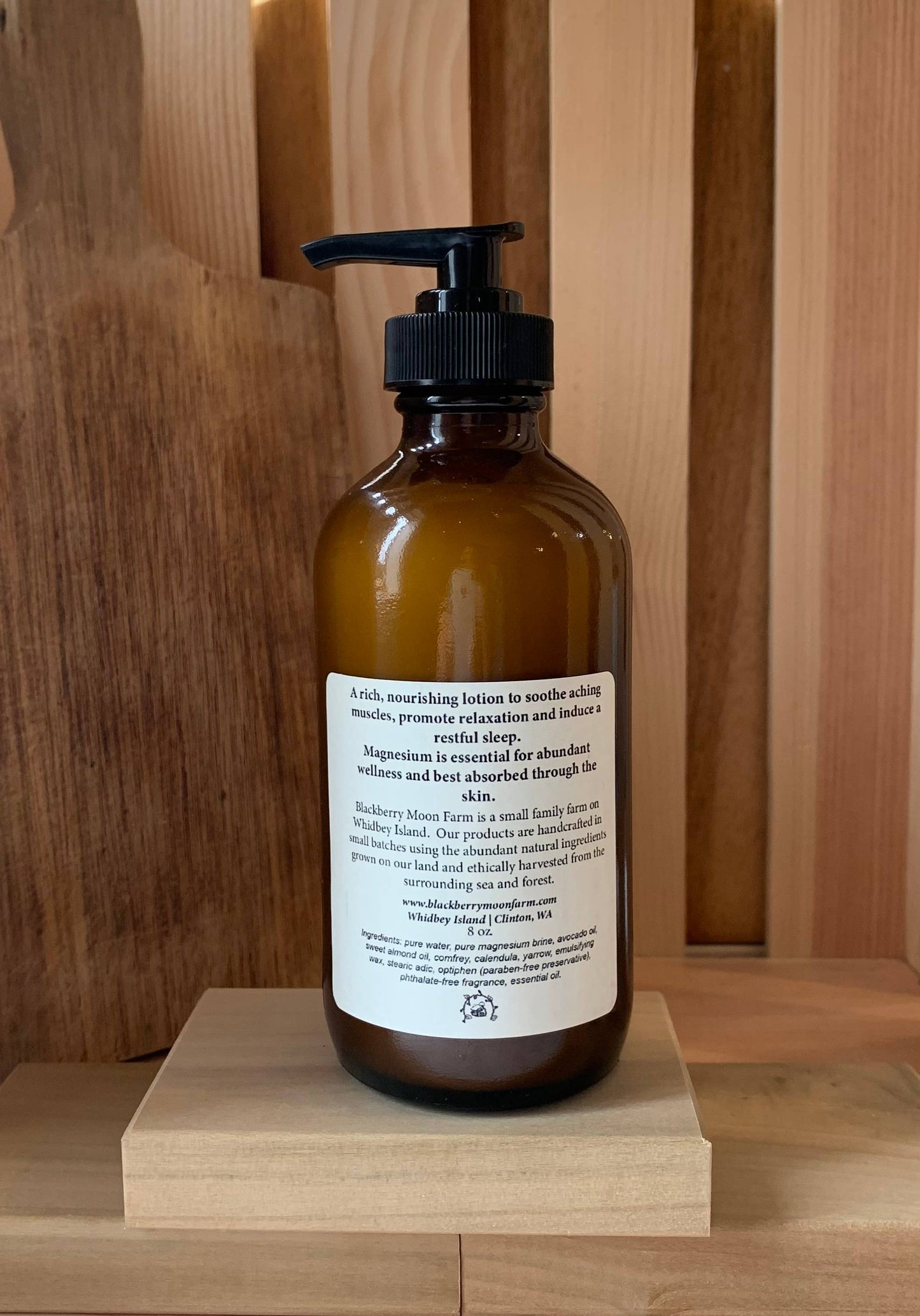Rest Well Herbal Magnesium Body Lotion: 4 oz plastic bottle