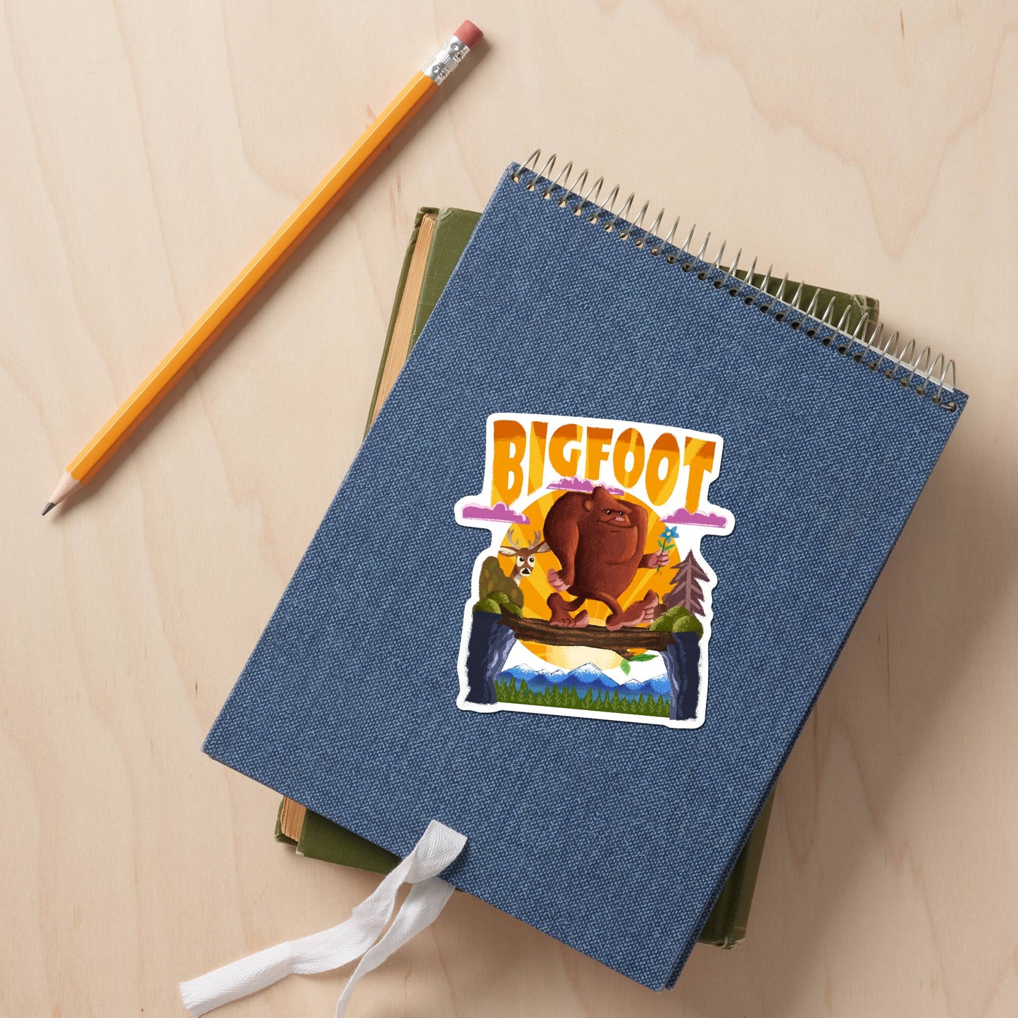 Bigfoot, Mid-Century Inspired: Mini STICKERS