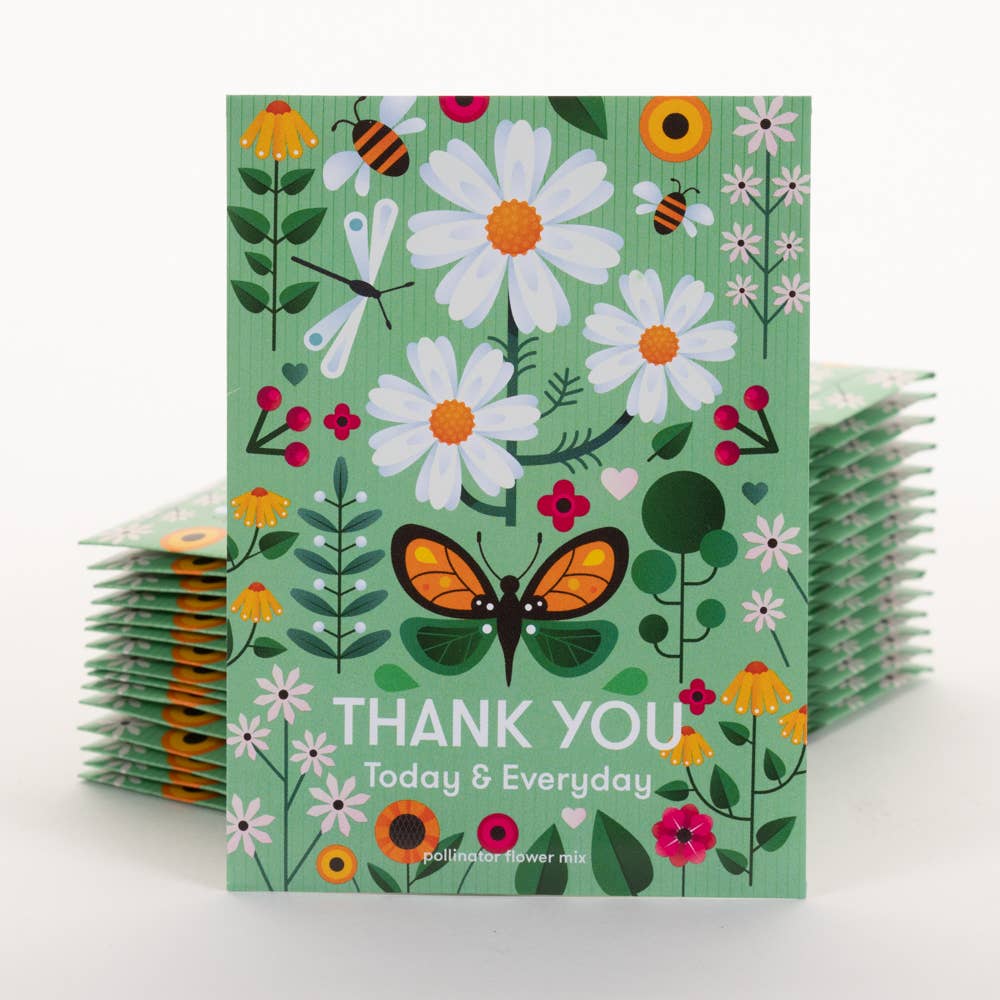 Thank You Today Everyday - Pollinator Flower Mix Seed Packet
