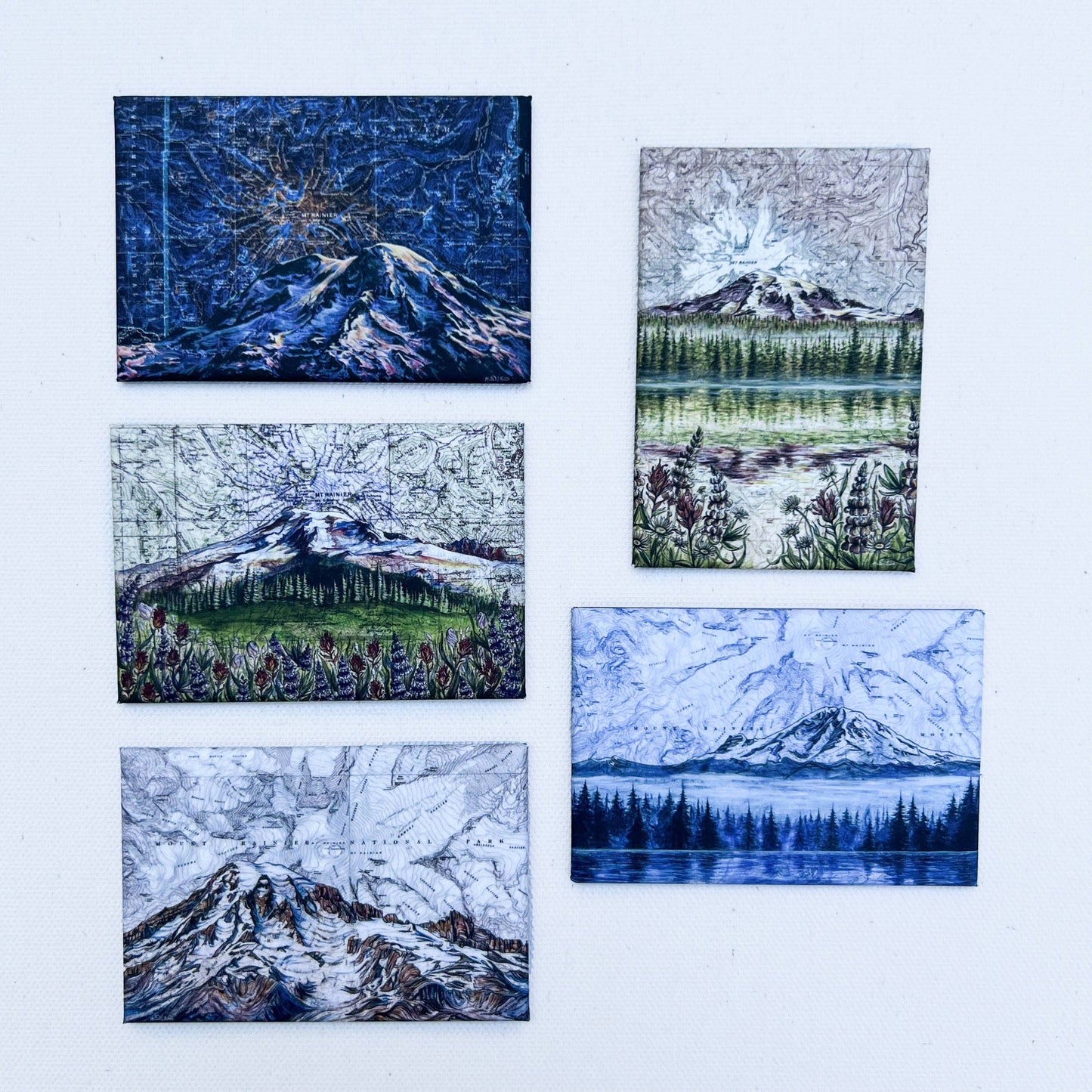 Washington Mt Rainier Magnets: Rainier Morning