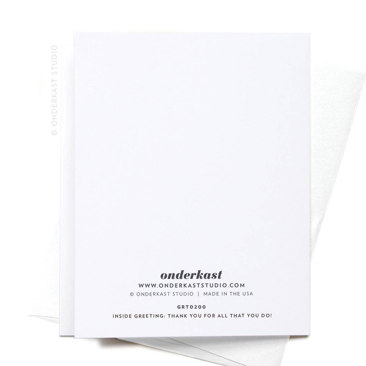 You're My No. 1 Favorite Teacher! Greeting Card