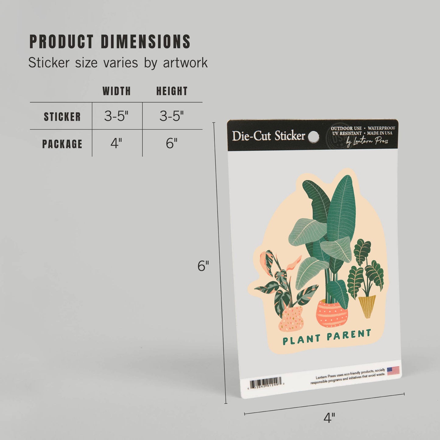Plant Parent Potted Houseplants: Mini STICKERS