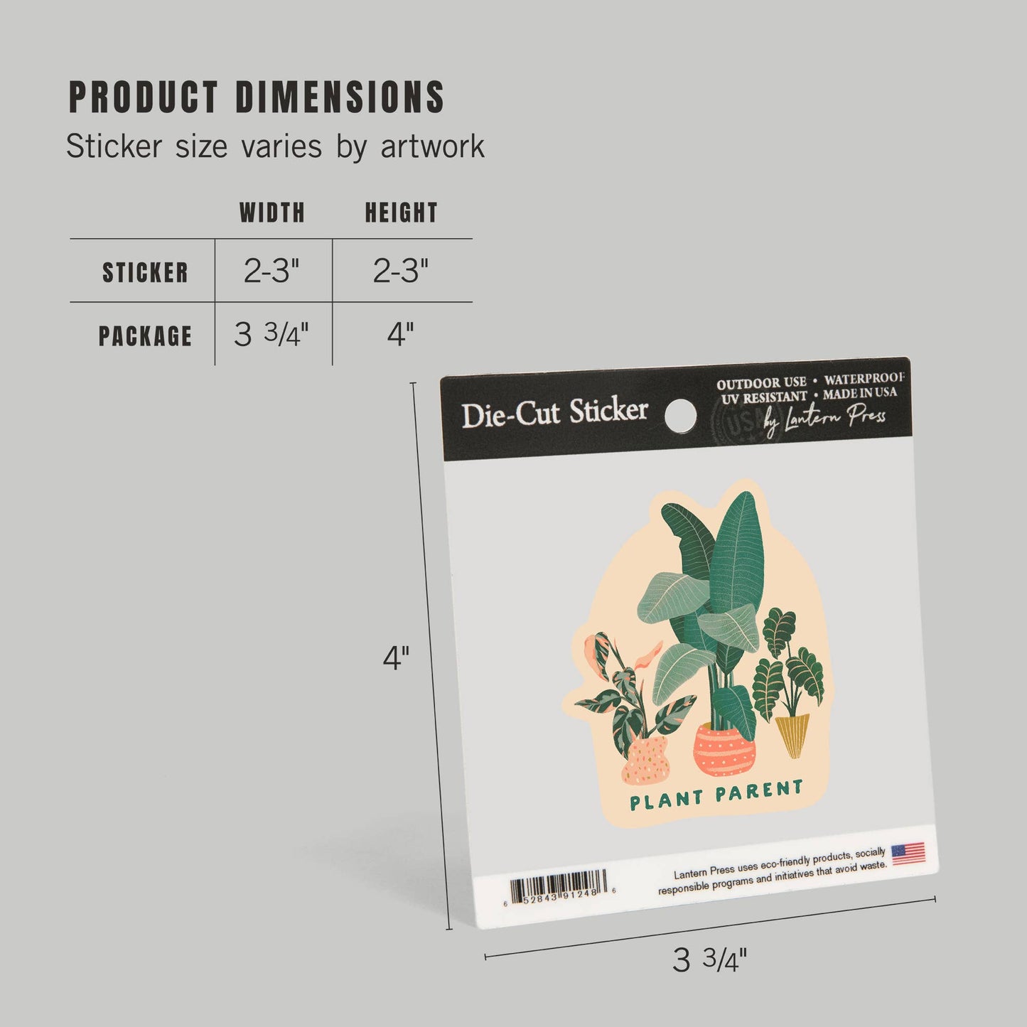 Plant Parent Potted Houseplants: Mini STICKERS