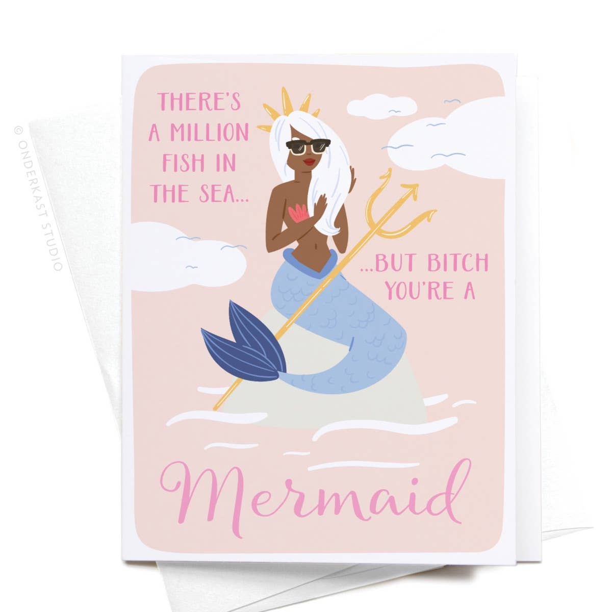 There’s a Million Fish in the Sea Mermaid Greeting Card: Light