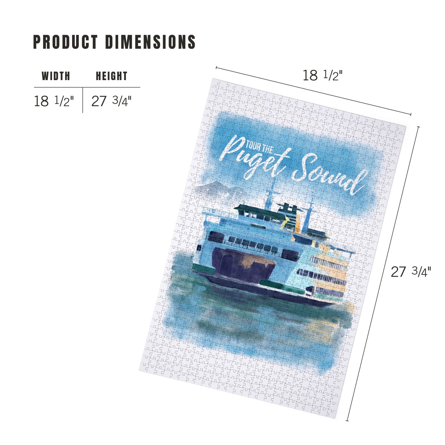 1000 PIECE PUZZLE Washington, Tour the Puget Sound, Ferry