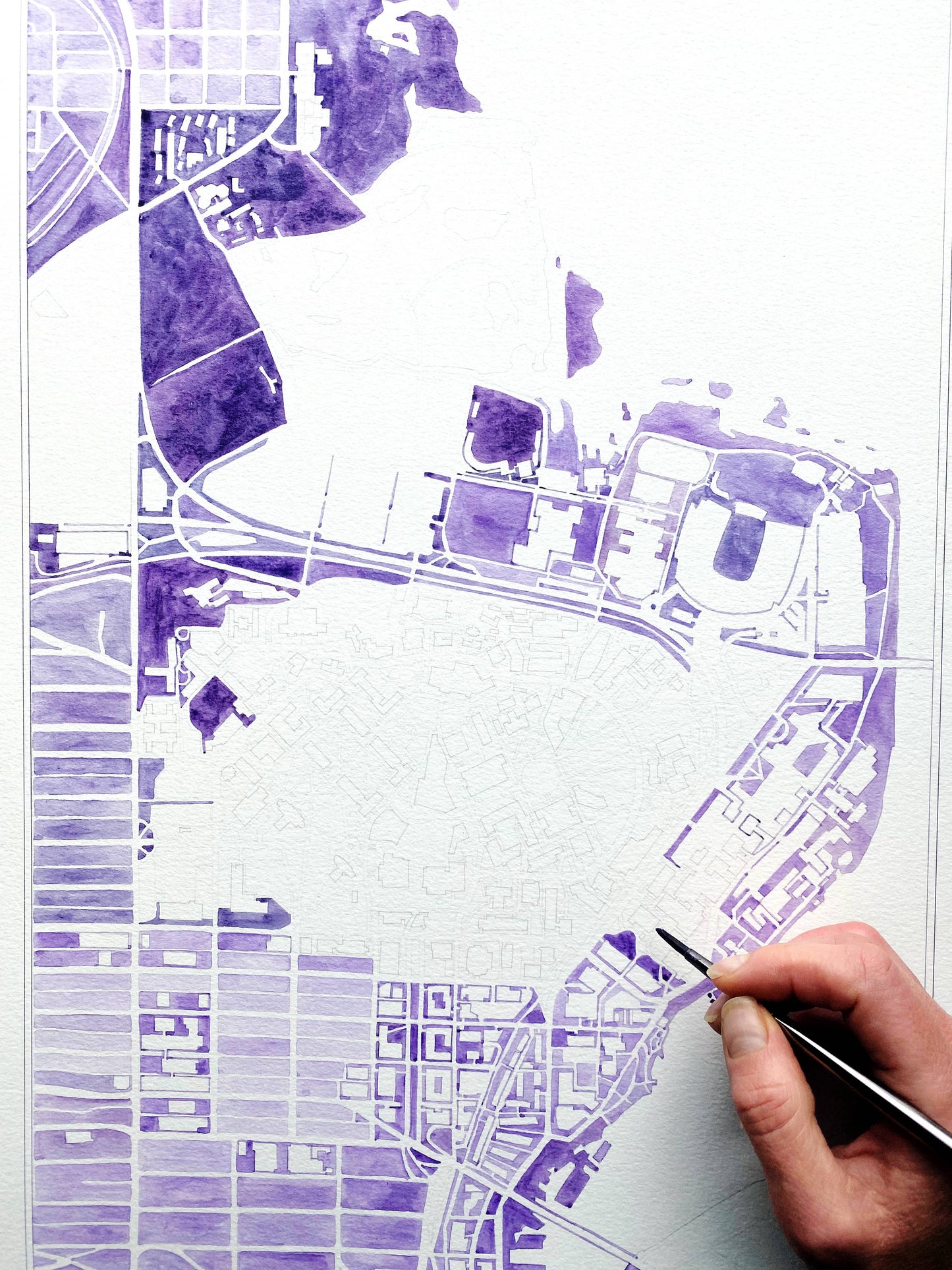 UW Campus Map Postcard