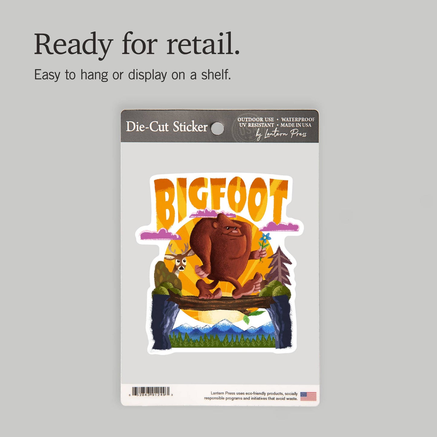 Bigfoot, Mid-Century Inspired: Mini STICKERS