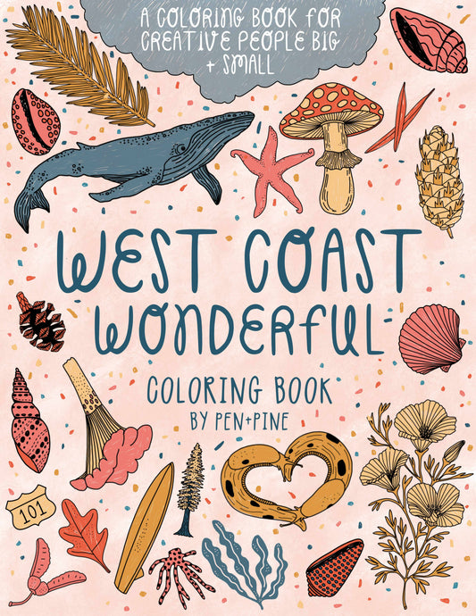 West Coast Wonderful Coloring Book