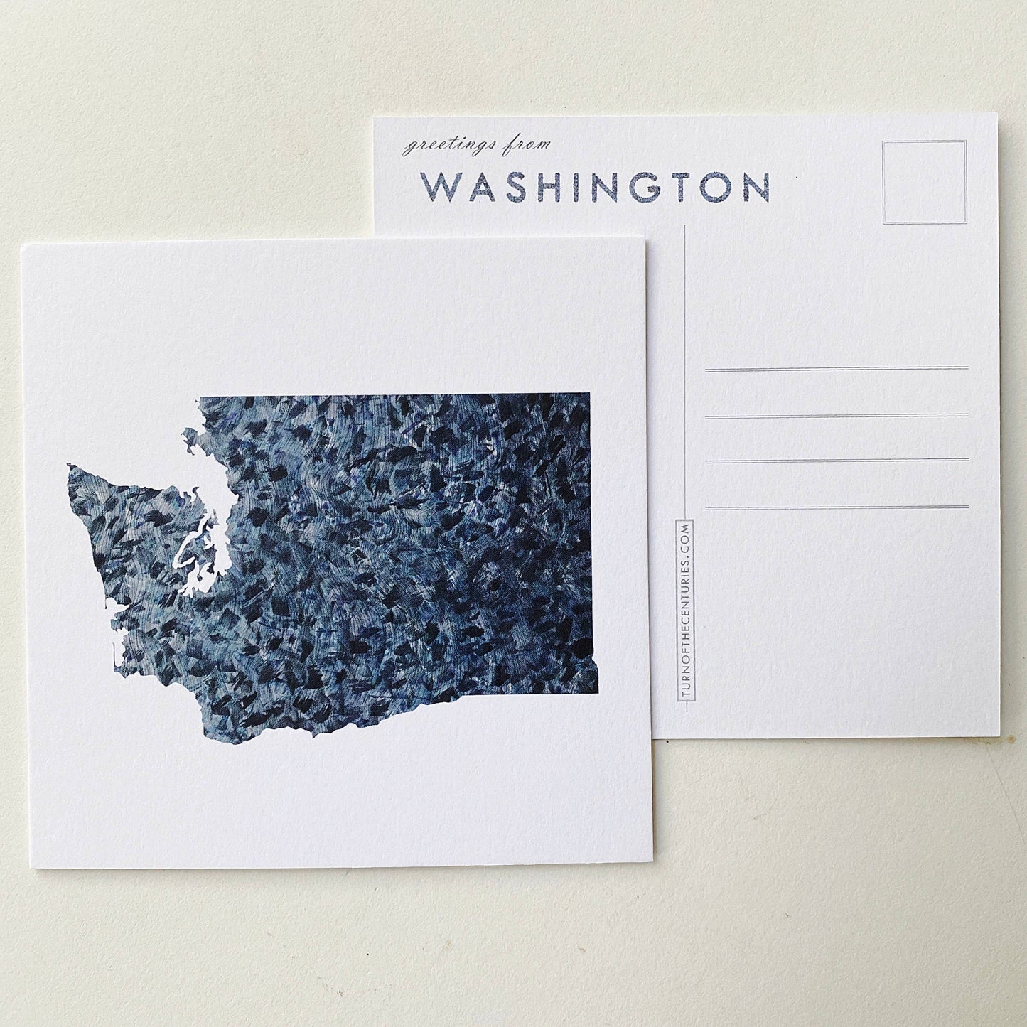 Washington State Map - Postcard