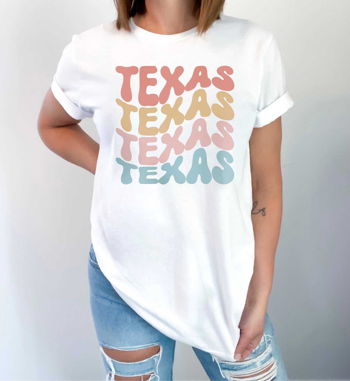 WAVY STATE TEE | CHOOSE STATE | BLACK OR WHITE TEE | XS-2XL