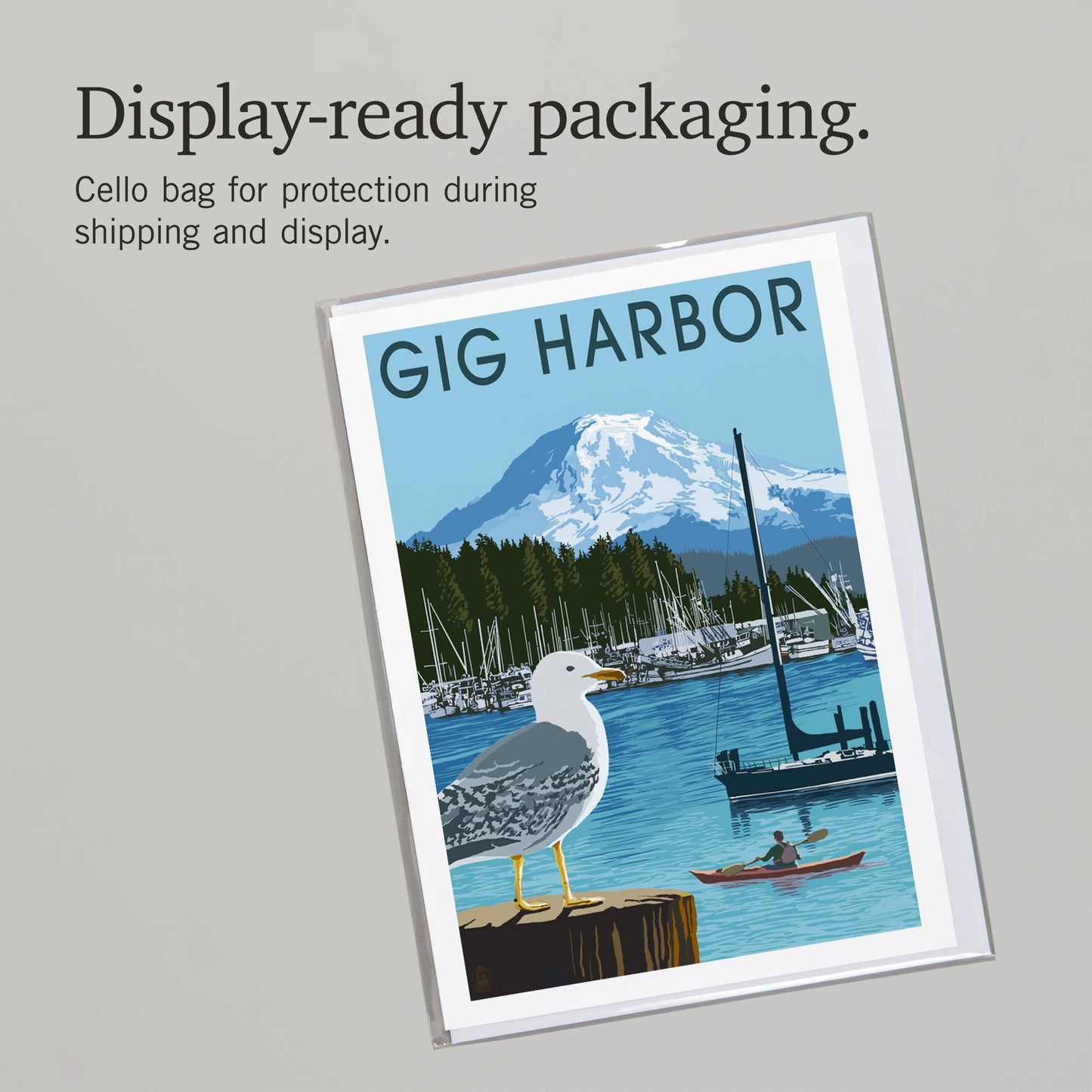 Greeting Notecard Gig Harbor Day Scene