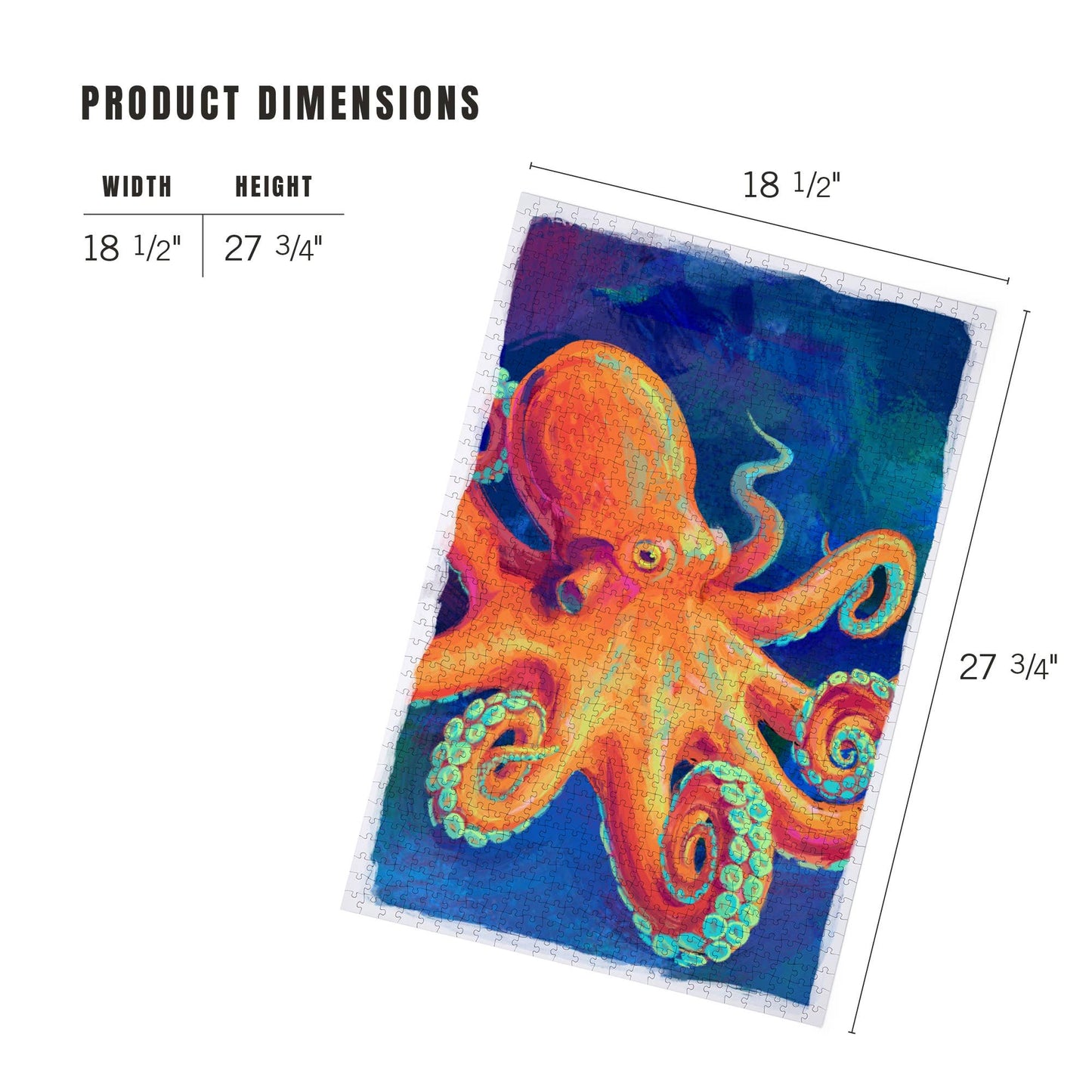 1000 PIECE PUZZLE Octopus, Vivid