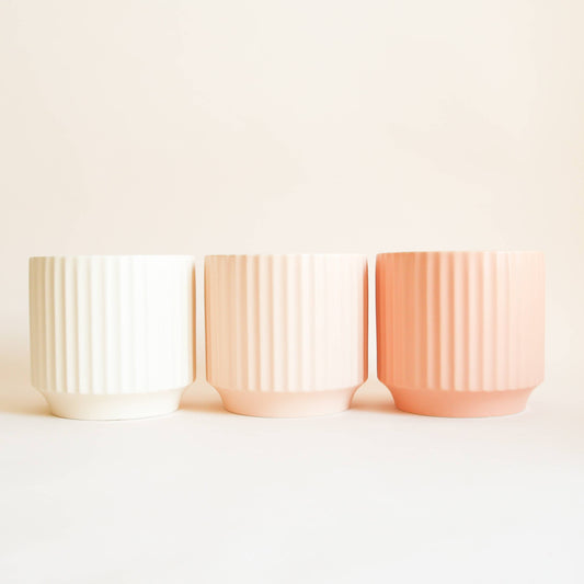 Monroe Planter | Vintage White : 6.75 inch