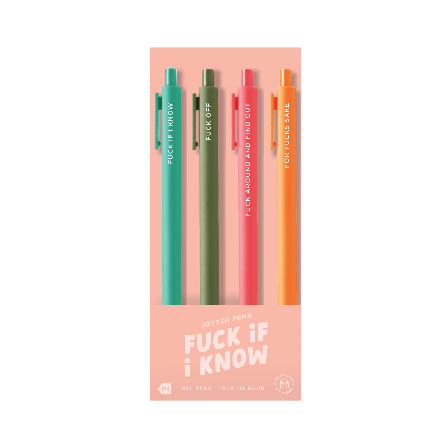Fuck If I Know Jotter Set 4 Pack