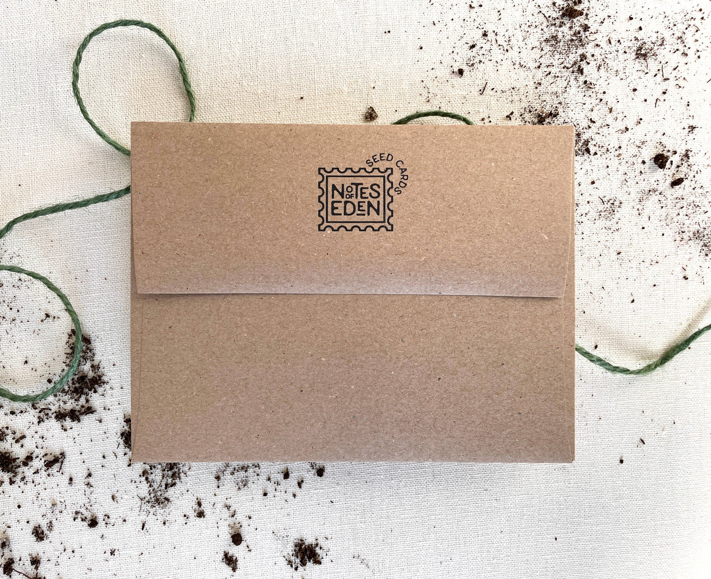 Beauty from Ashes Plantable Wellness Mix Seed Card: Compostable Cello Sleeves, White