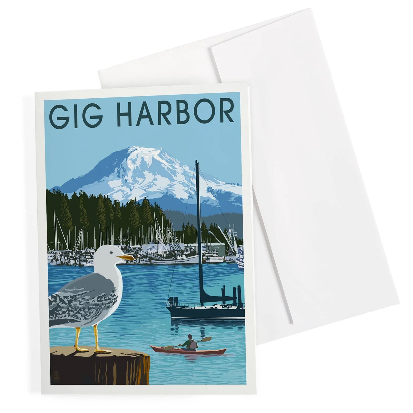 Greeting Notecard Gig Harbor Day Scene