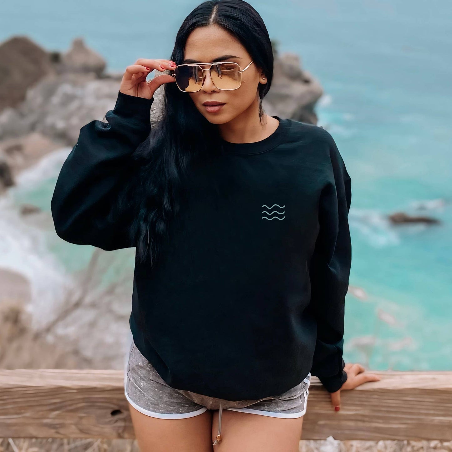 CUSTOM FOREVER CHASING SUNSETS CREWNECK SWEATSHIRT | S-2XL