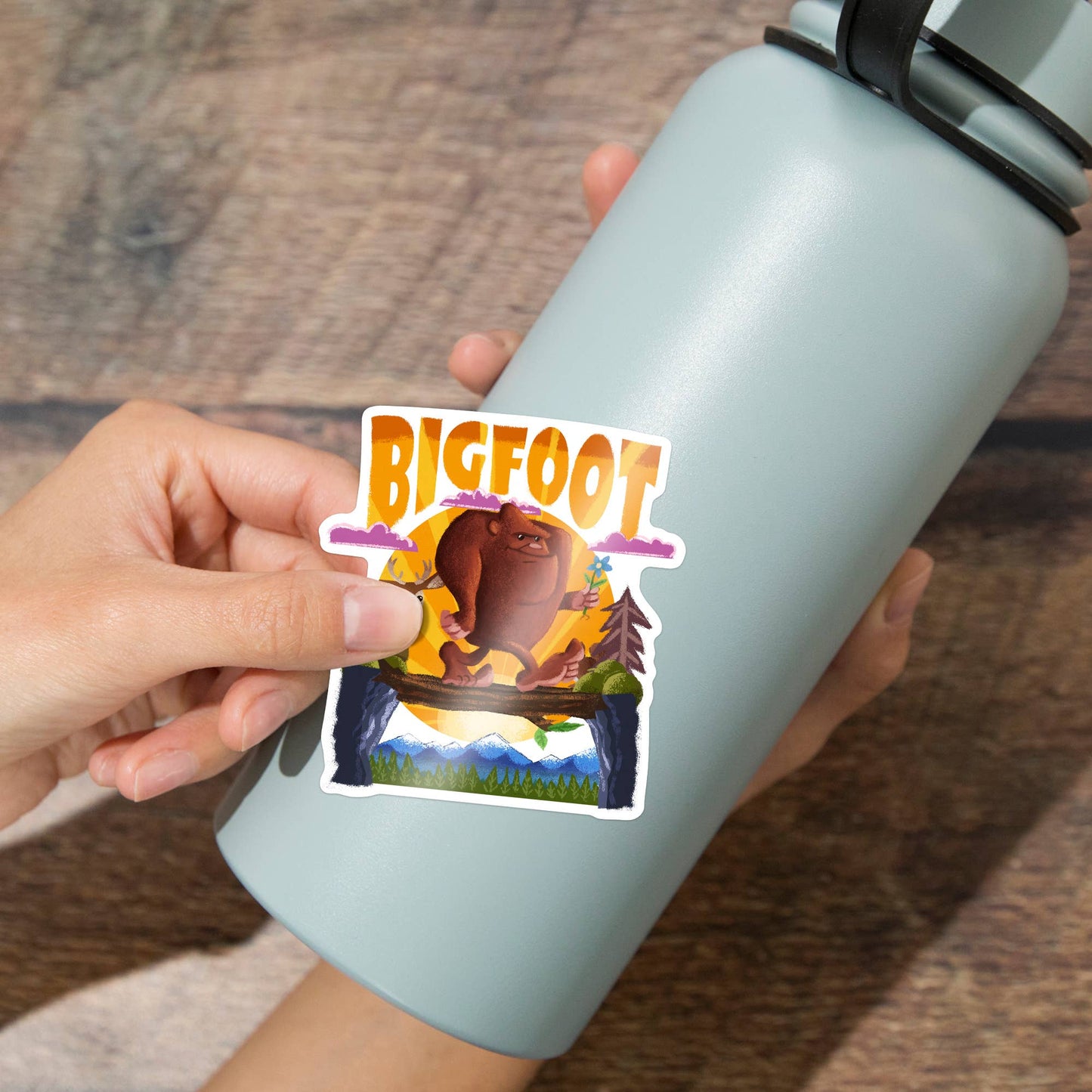 Bigfoot, Mid-Century Inspired: Mini STICKERS