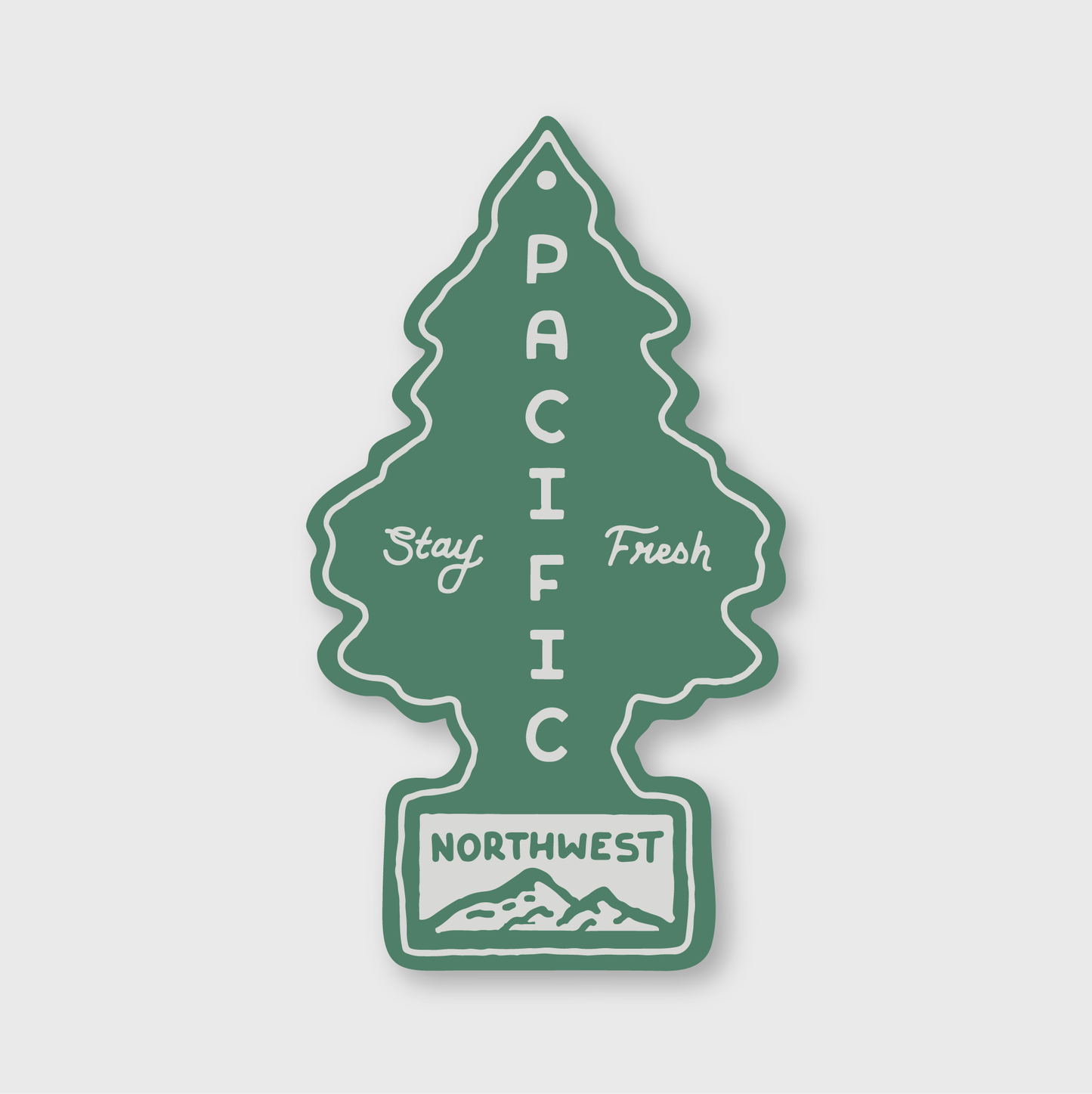 PNW Air Freshener Sticker