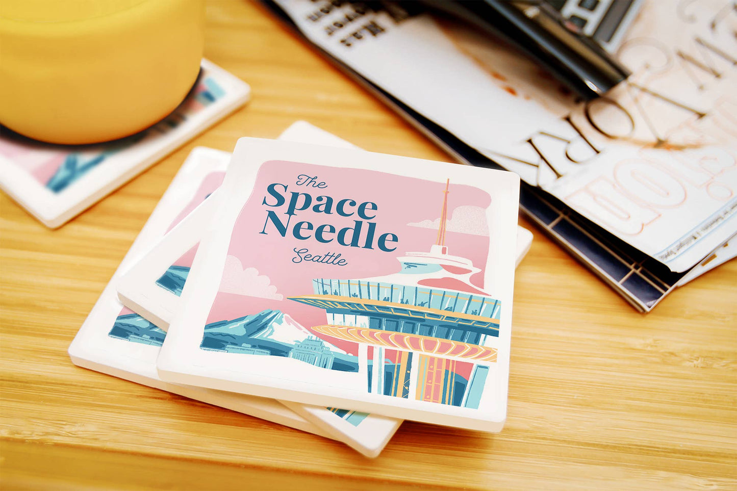 Seattle, Washington, Space Needle, Epic CERAMIC COASTER