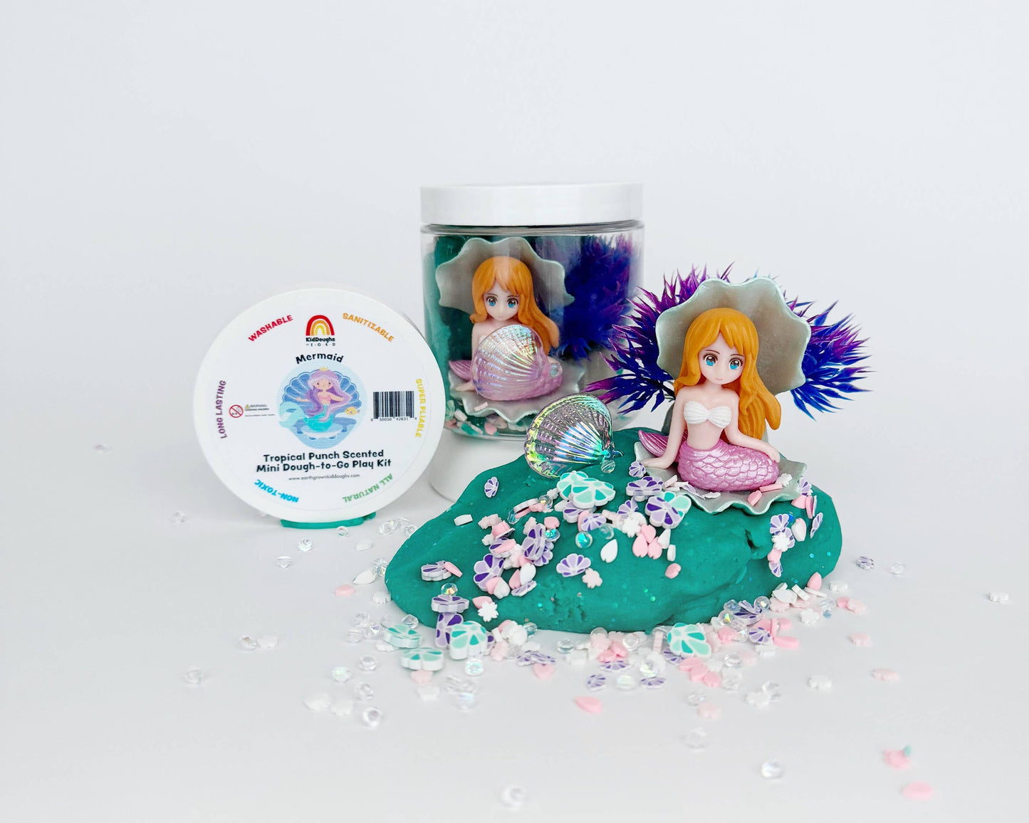 Mermaid Mini Dough-To-Go Play Kit