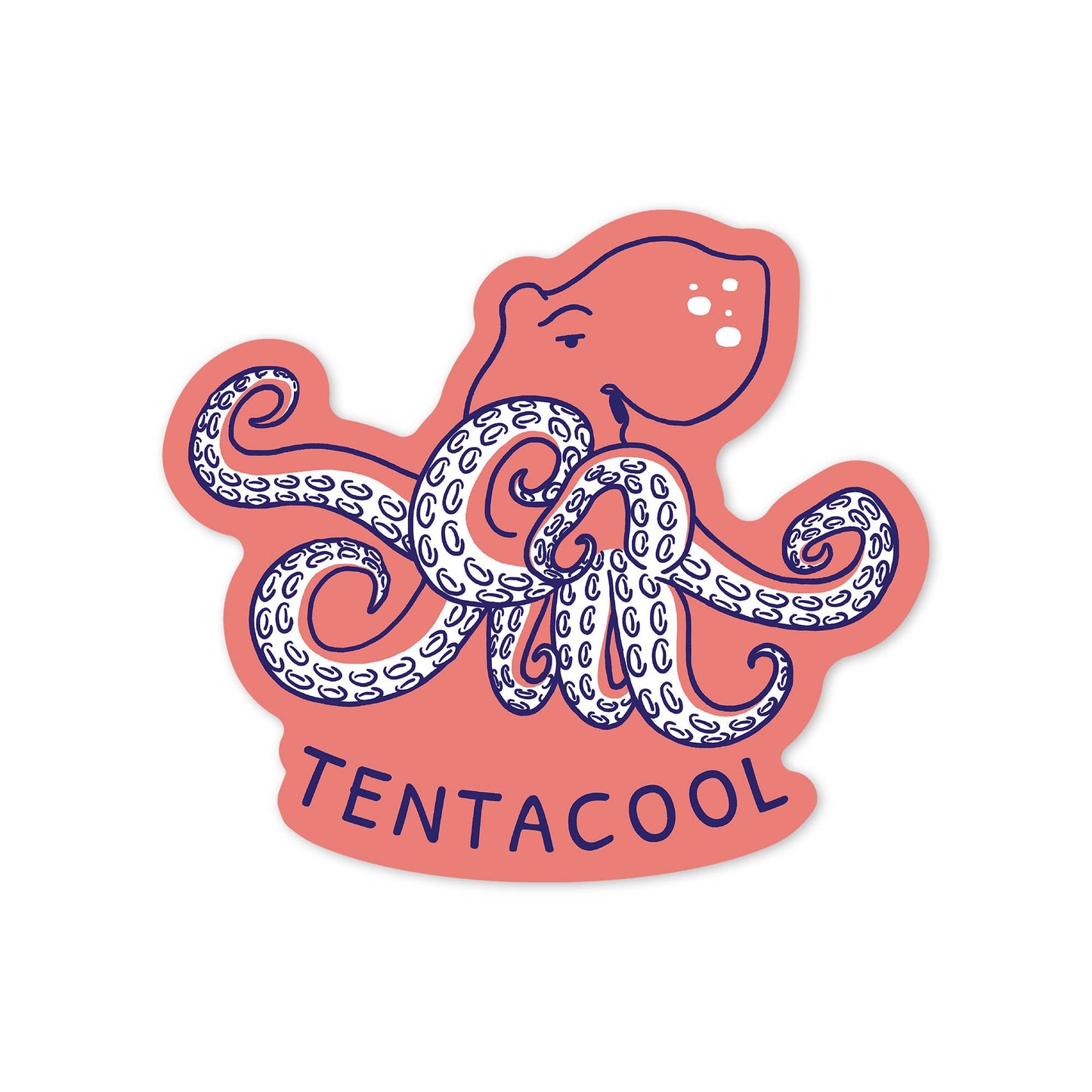 Humorous Animals Collection, Octopus, Vinyl Sticker