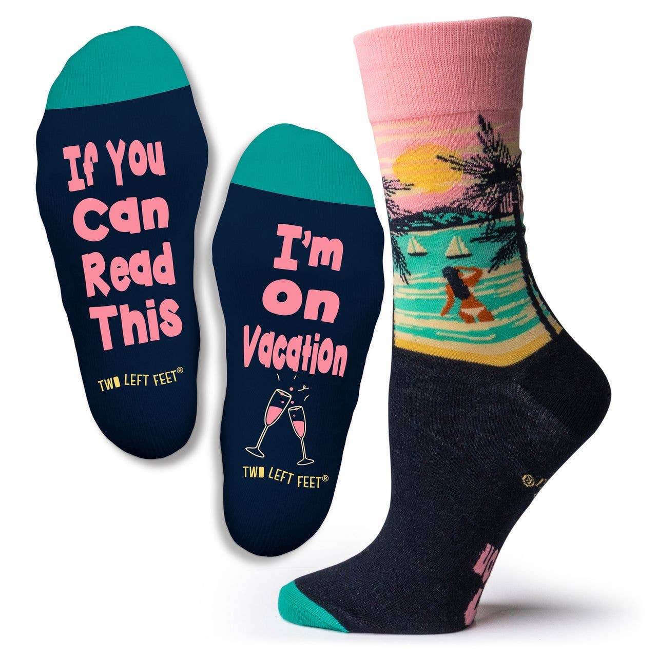 : Hot Mess, Small Two Left Feet® Socks Open Stock