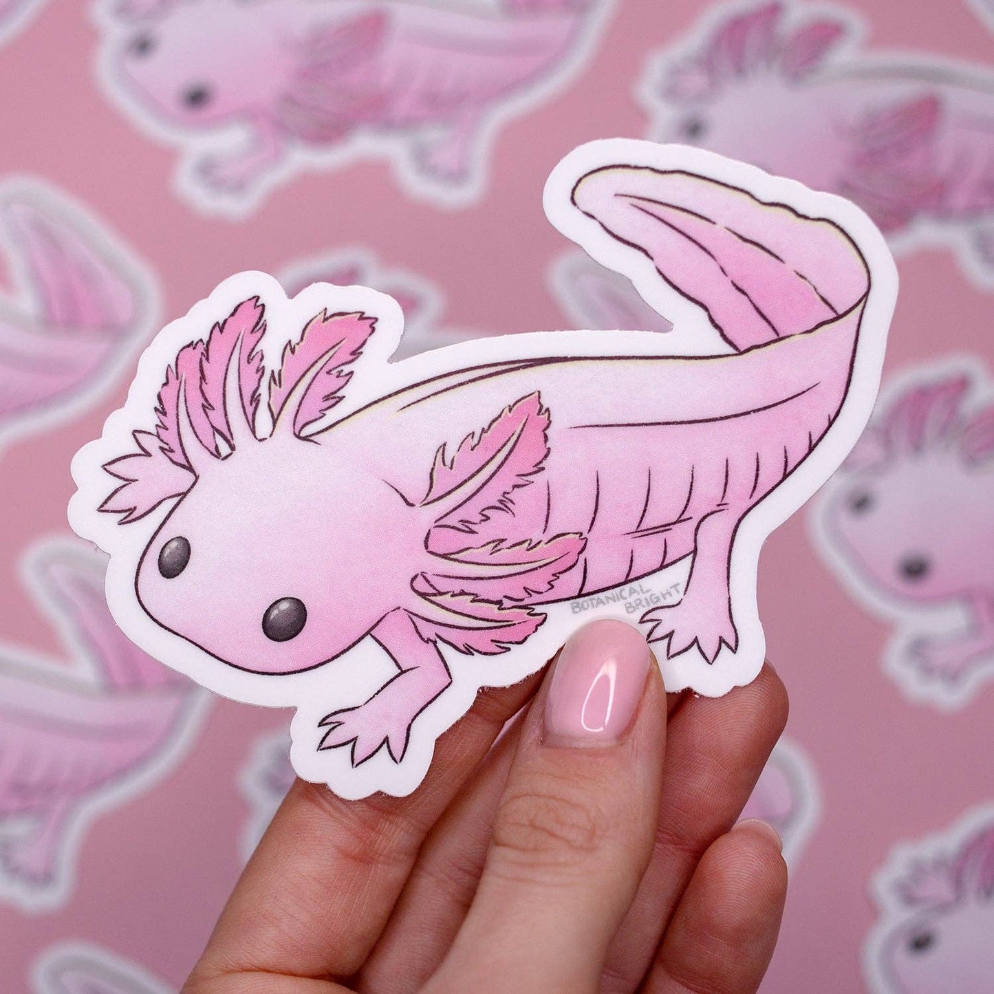 Axolotl Waterproof Vinyl Sticker