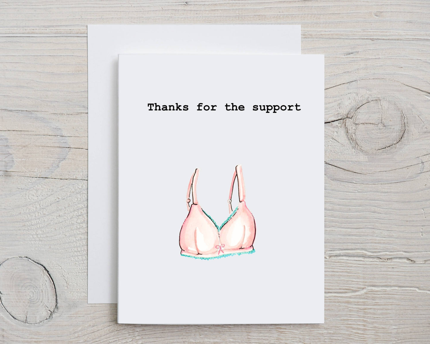 Thanks For The Support Card