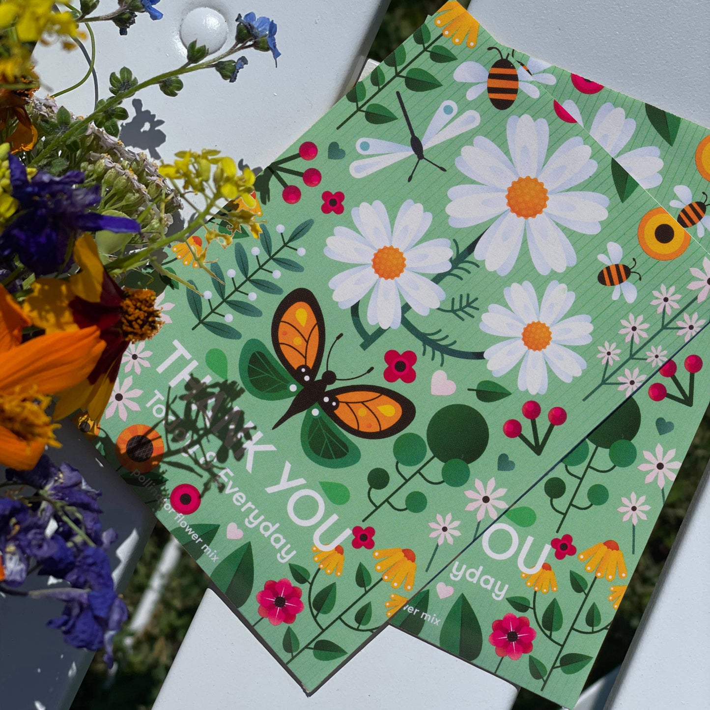 Thank You Today Everyday - Pollinator Flower Mix Seed Packet