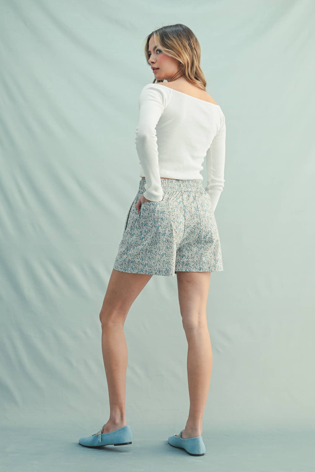Cotton Floral Shorts